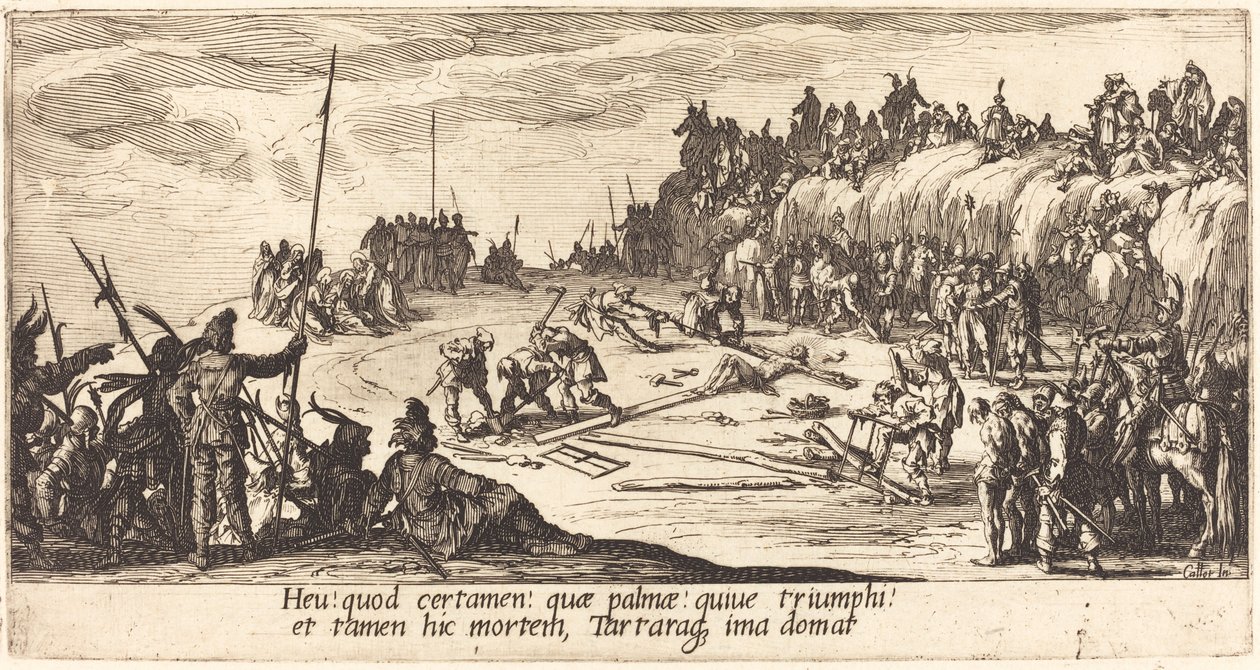 De kruisiging door Jacques Callot