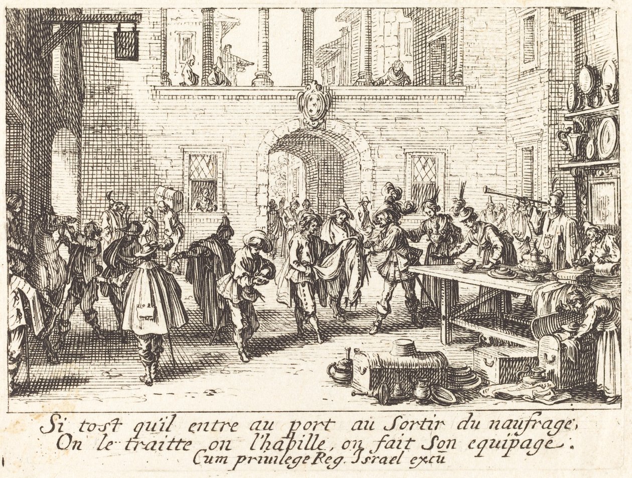 De Ouders Geven Geschenken door Jacques Callot