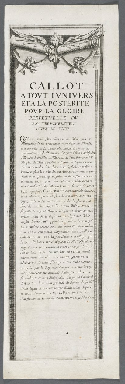 Het Beleg van La Rochelle: Plaat 4, 1628-1630 door Jacques Callot