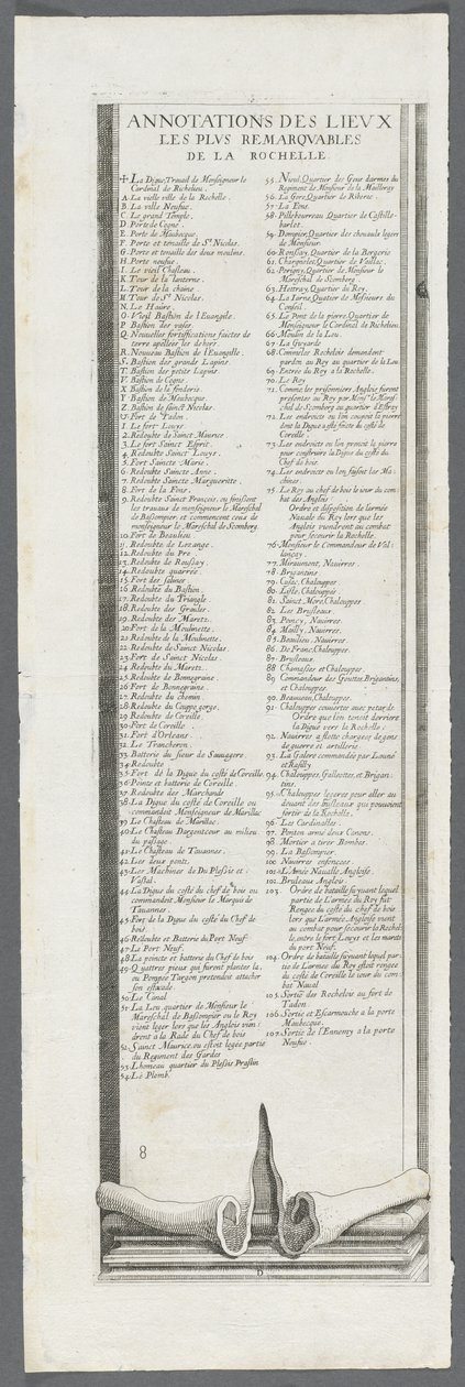 De belegering van La Rochelle: plaat 9 door Jacques Callot