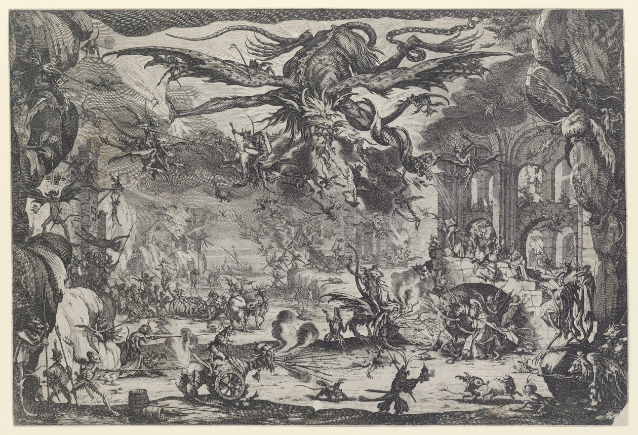 De verleiding van St. Antonius door Jacques Callot