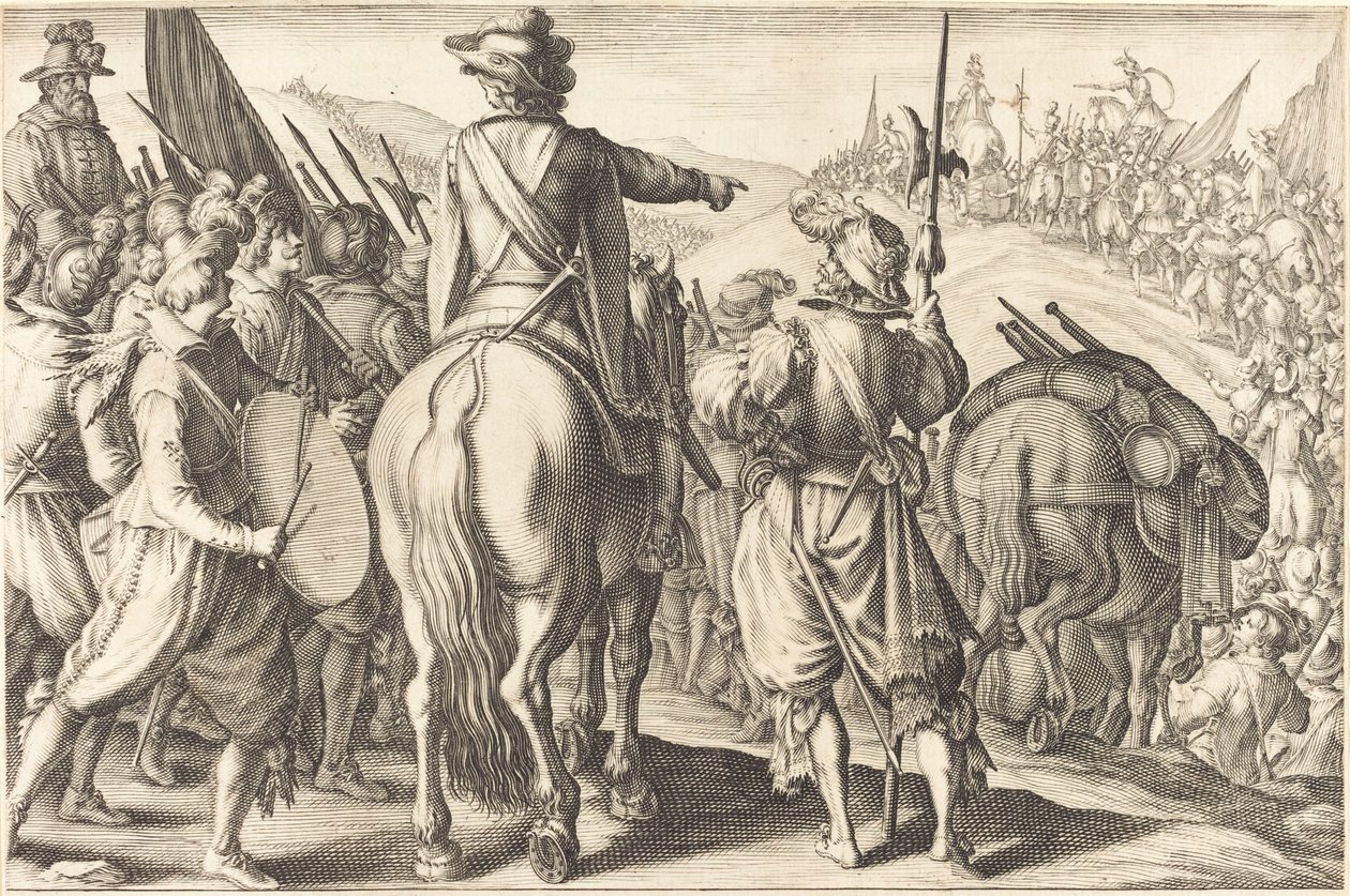 De Troepen op Mars door Jacques Callot