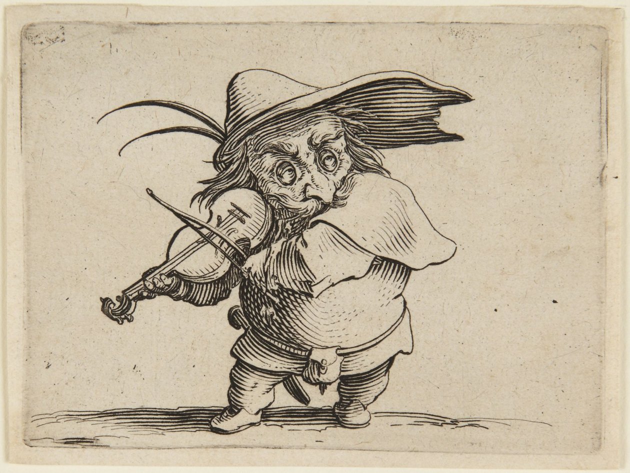 De violist door Jacques Callot