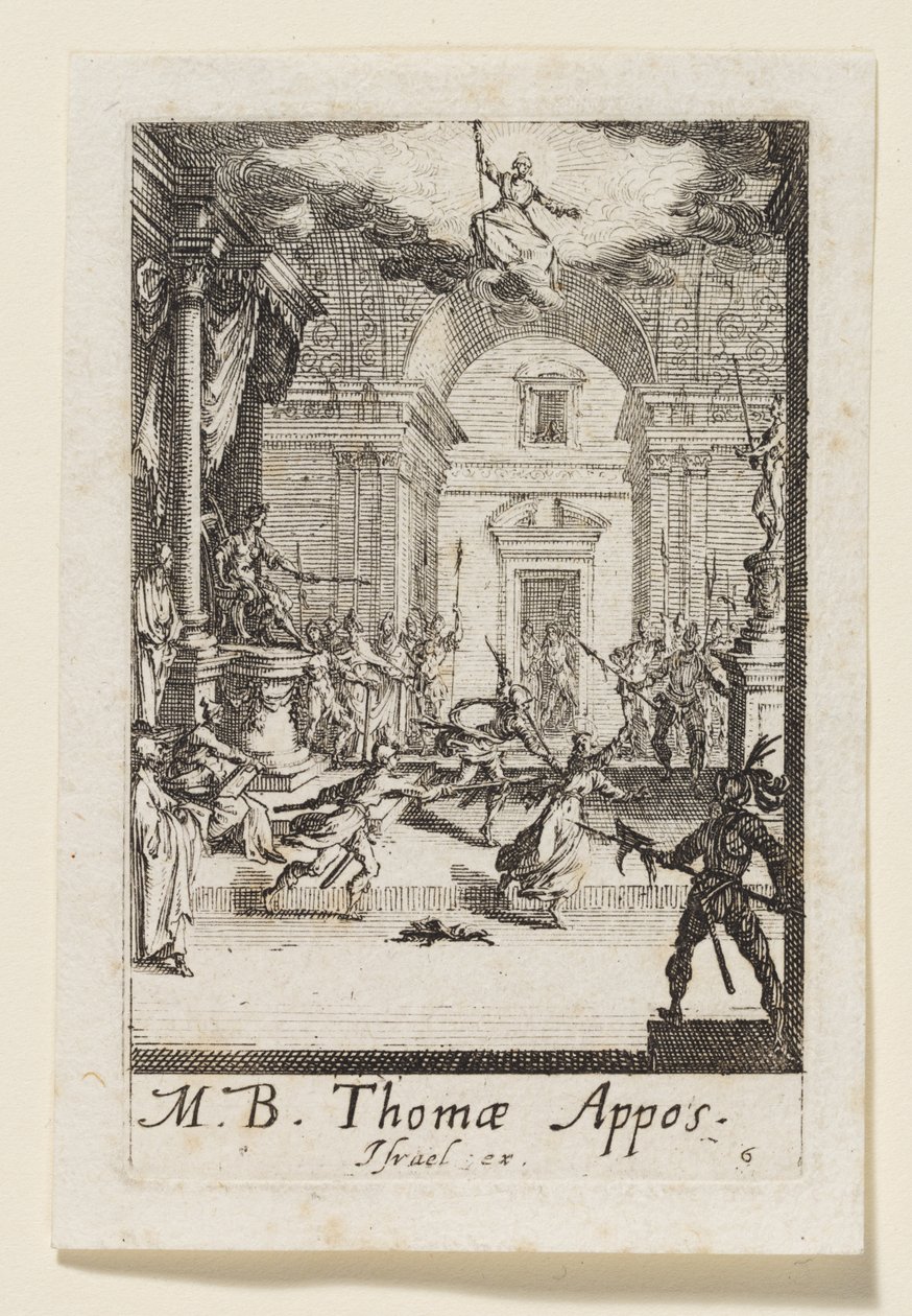 Thomas de Apostel (Thomas Appos.) door Jacques Callot