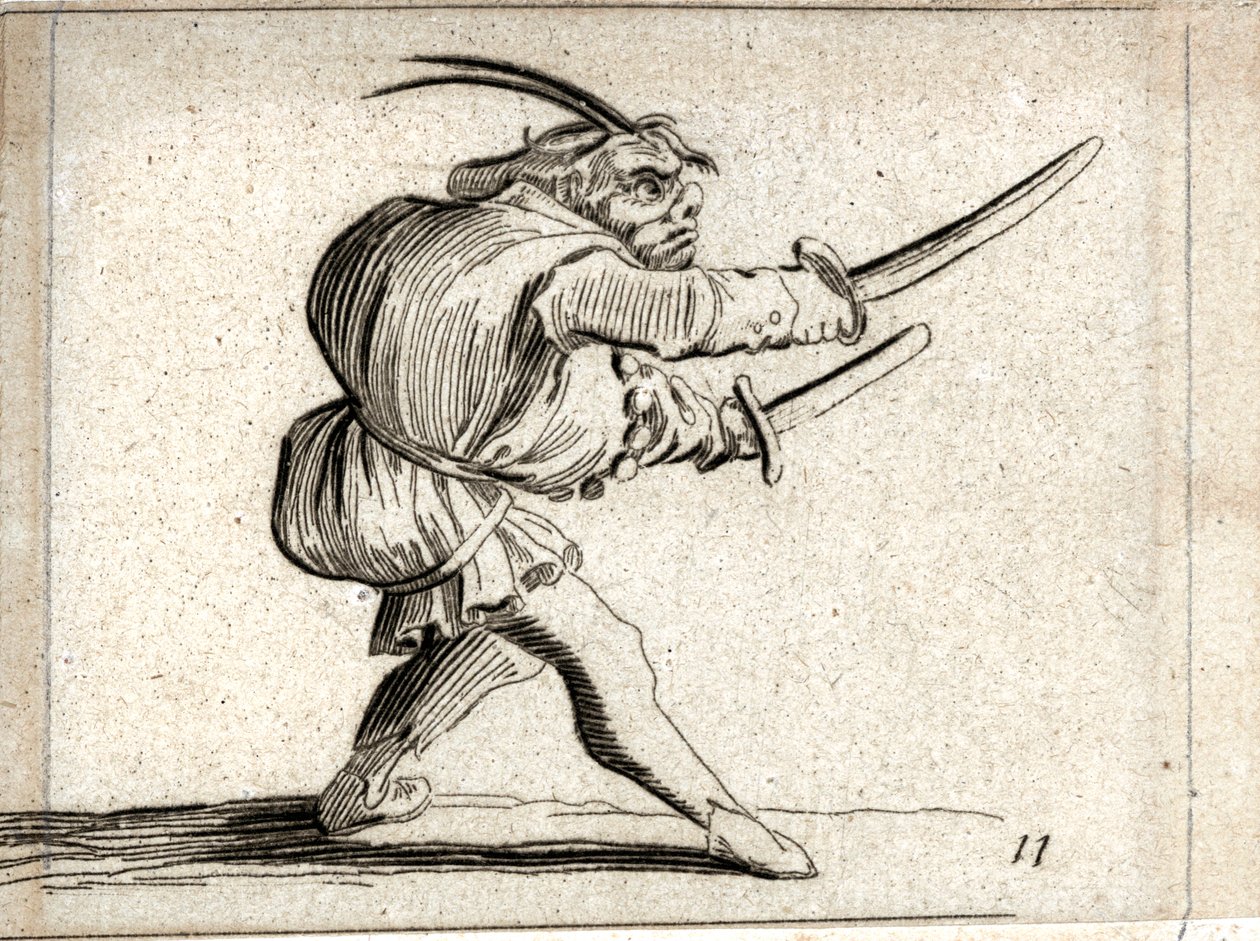 Varie Figure Gobbi ... (gravure) door Jacques Callot