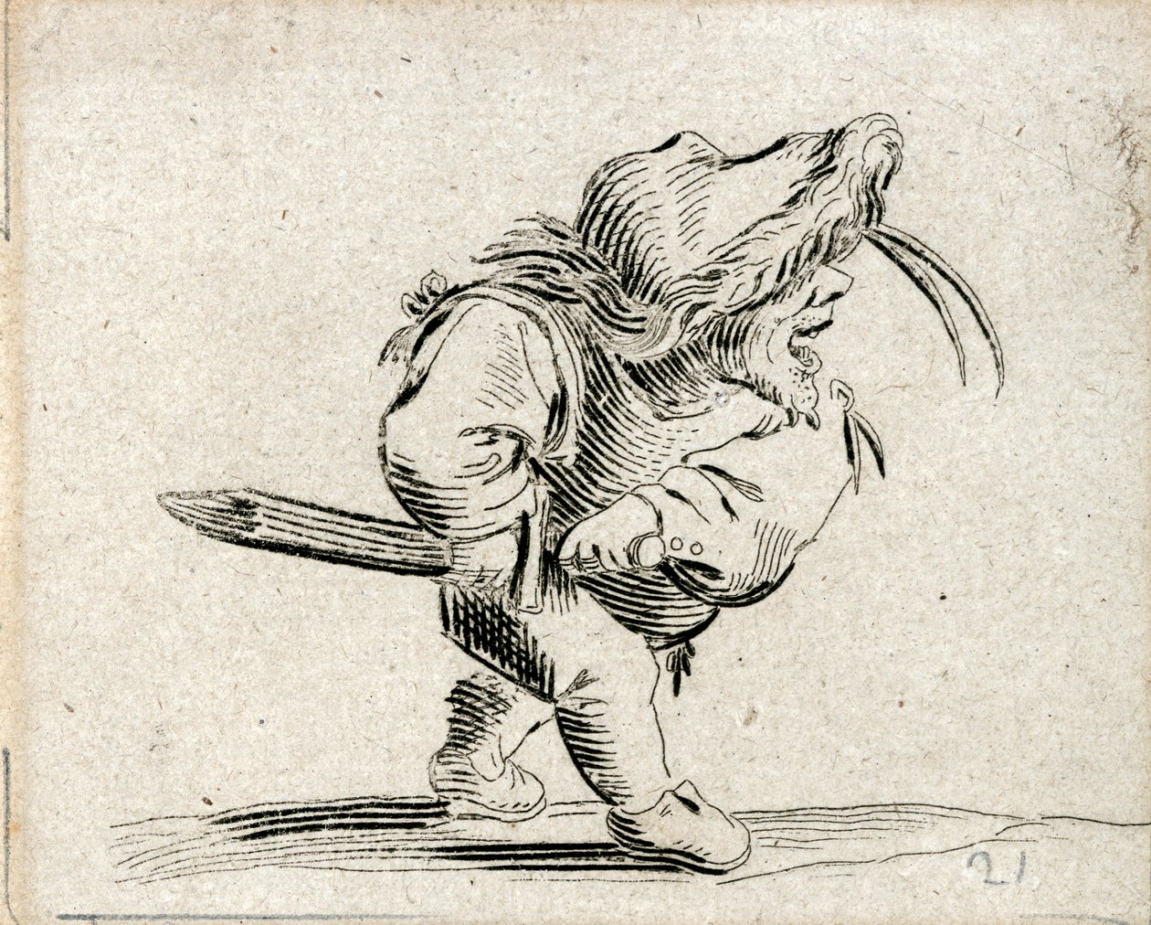 Varie Figure Gobbi ... (gravure) door Jacques Callot