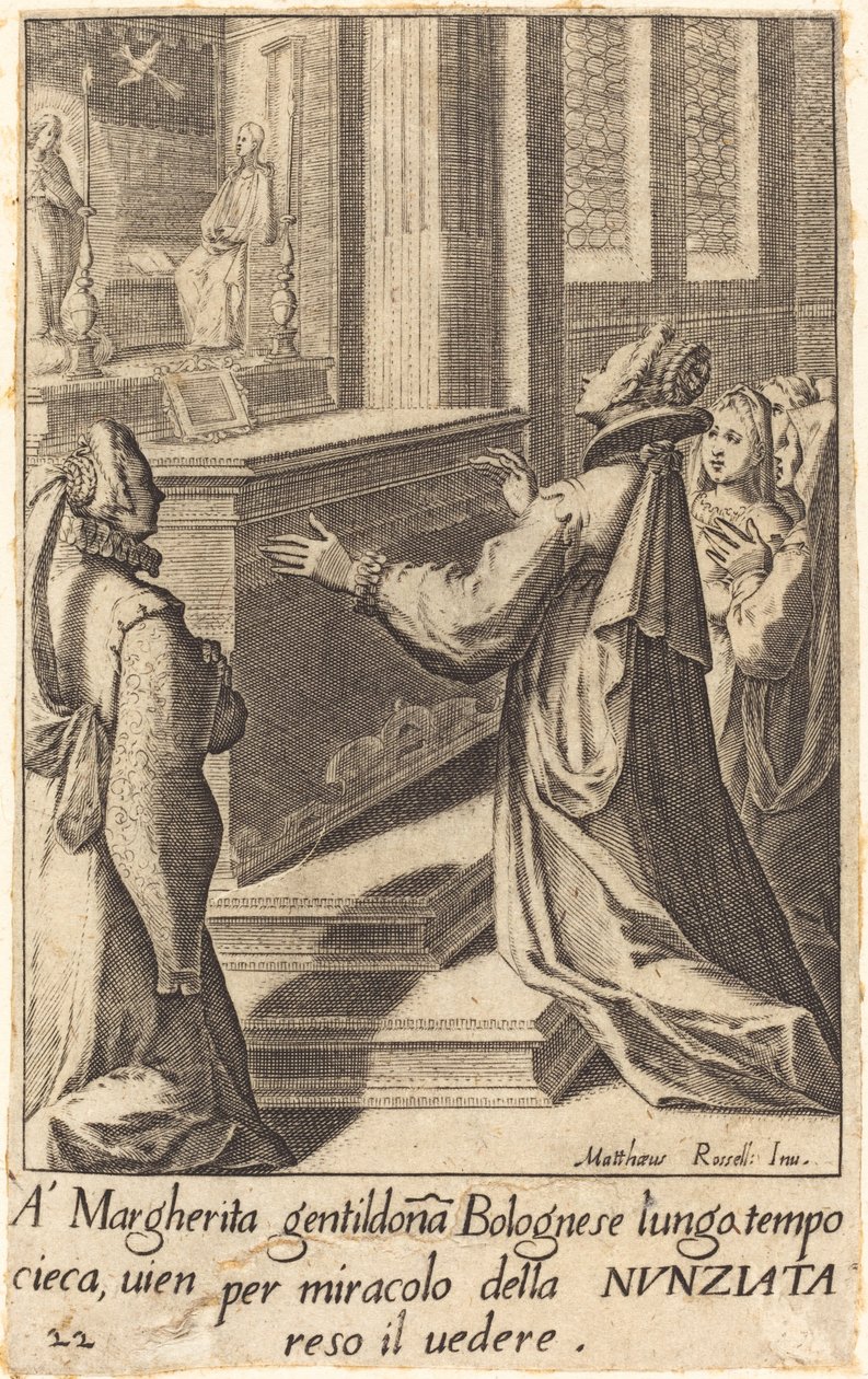 Margherita door Jacques Callot after Matteo Rosselli