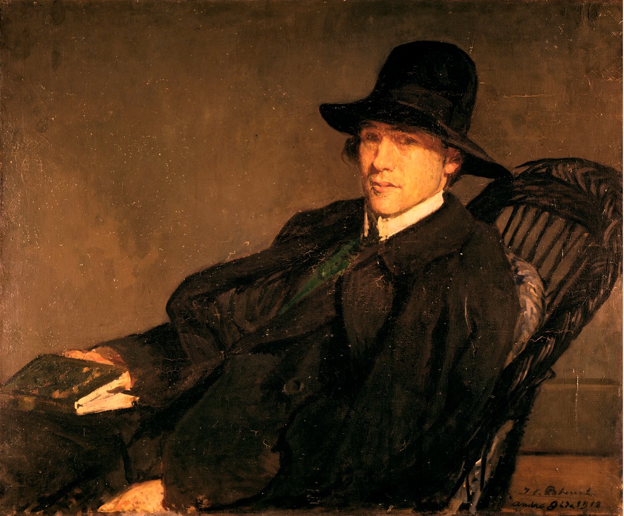 Portret van Andre Gide 1869-1951, 1912 door Jacques Emile Blanche