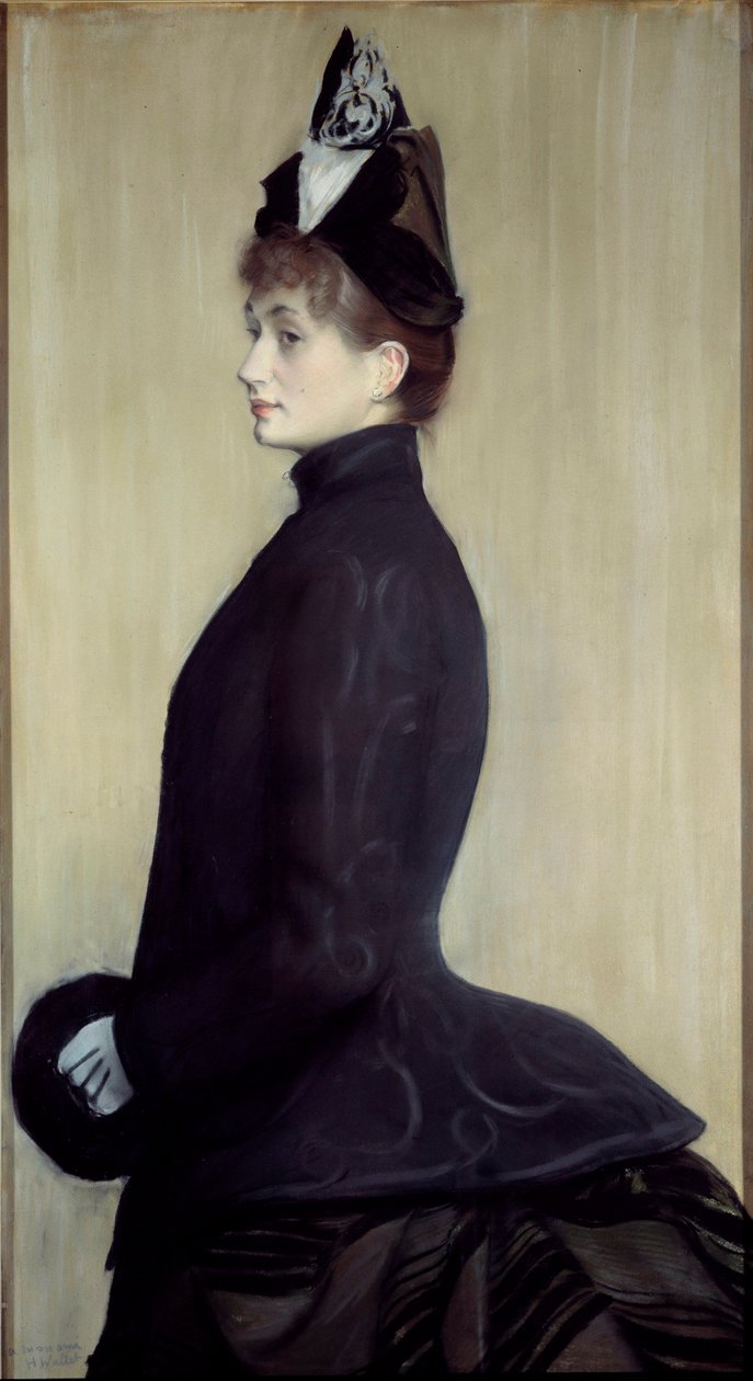Portret van Madame Wallet door Jacques Emile Blanche
