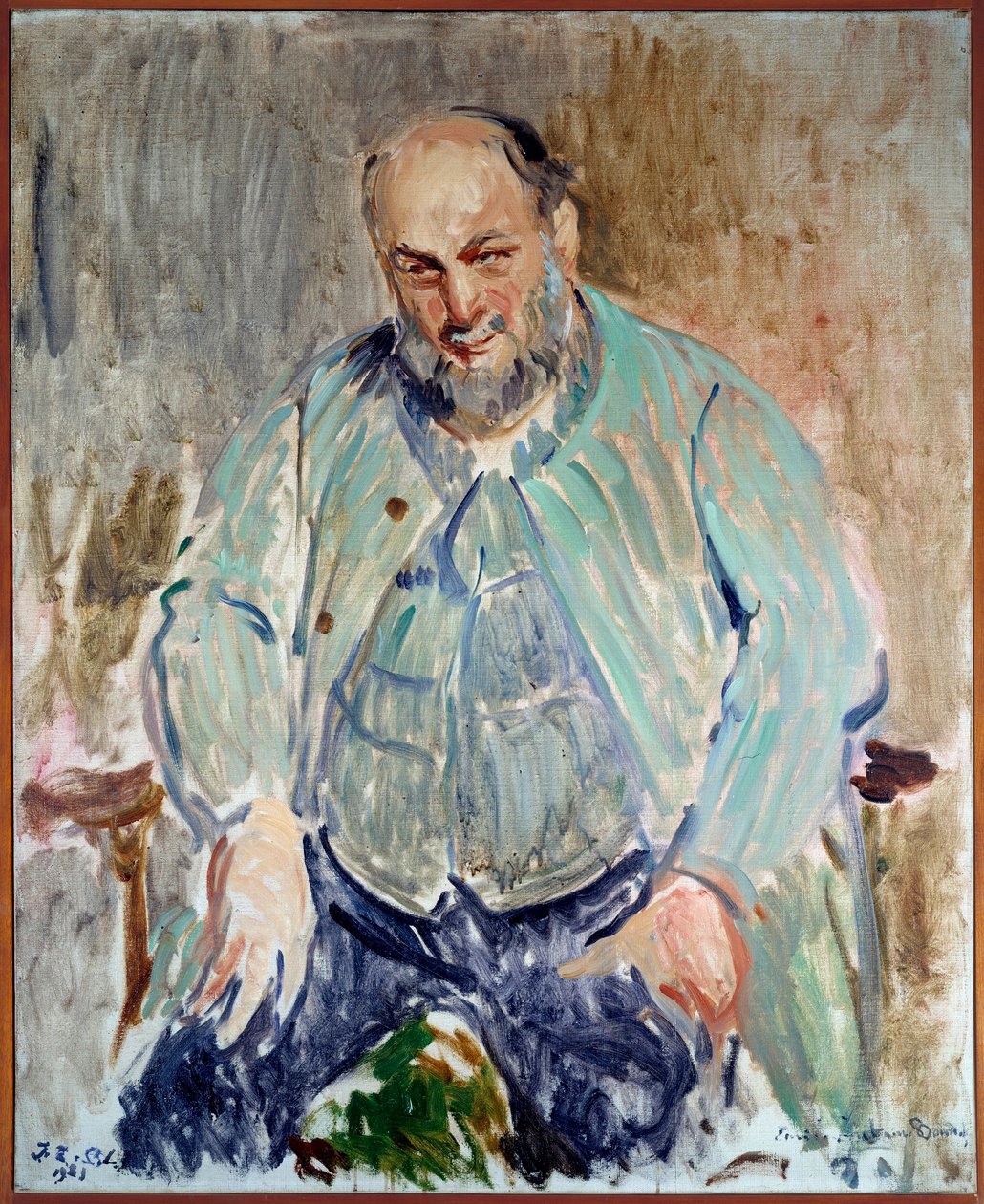 Portret van de Franse beeldhouwer Antoine Bourdelle (1861-1929) door Jacques Emile Blanche