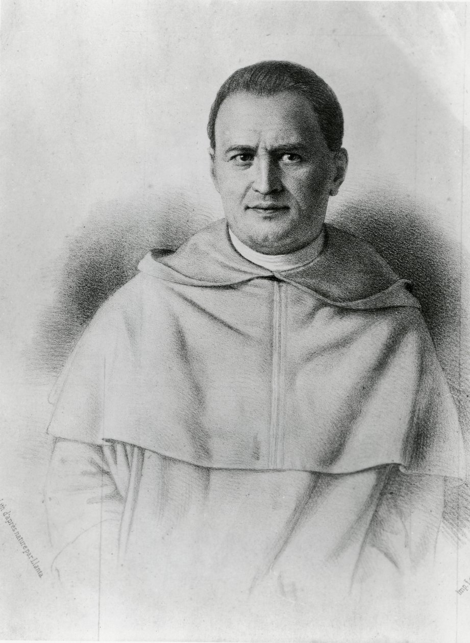 Henri-Dominique Lacordaire door Jacques Francois Gauderique Llanta