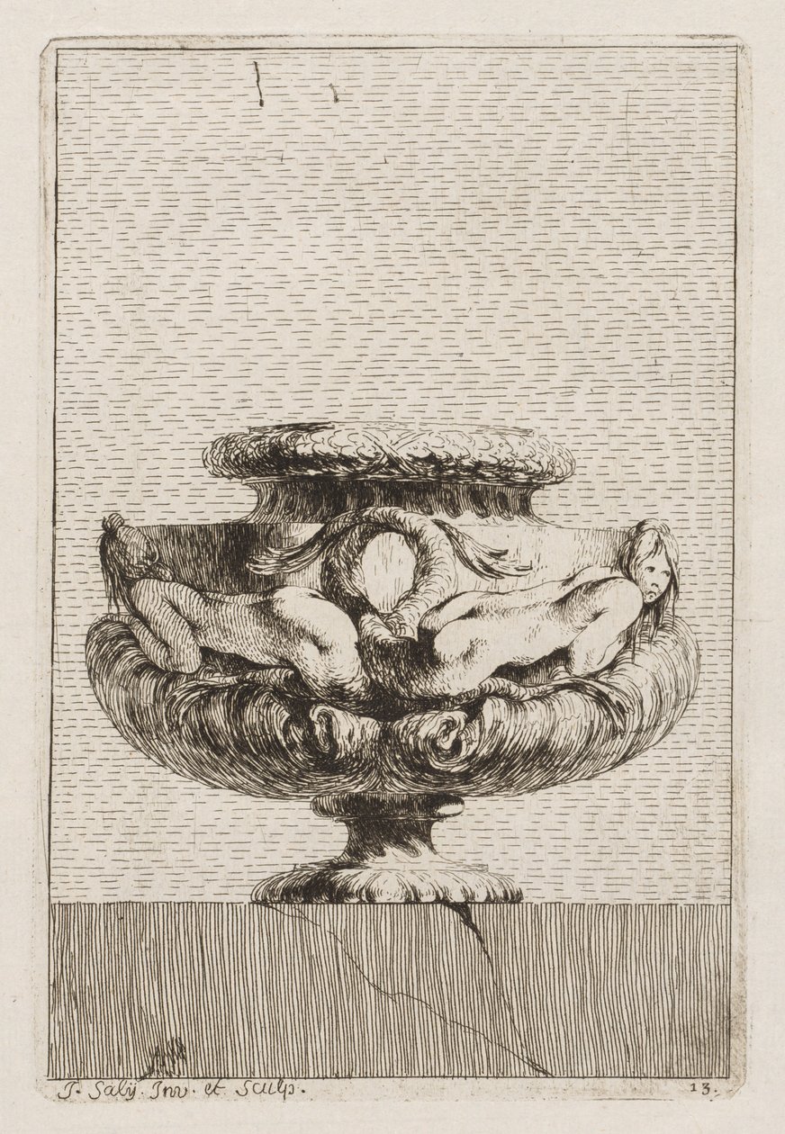 Suite van Vazen: Plaat 13, 1746 door Jacques Francois Joseph Saly