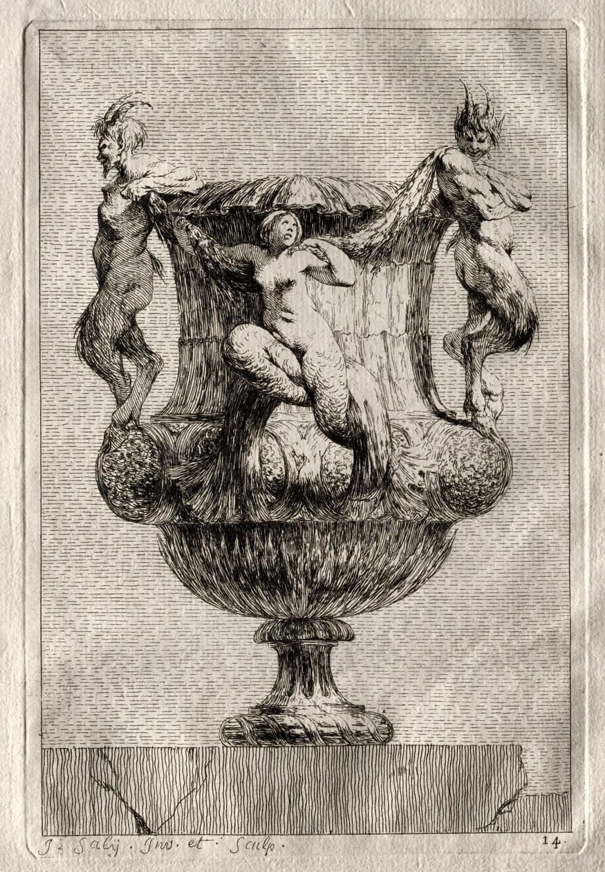 Suite van Vazen: Plaat 14, 1746 door Jacques Francois Joseph Saly