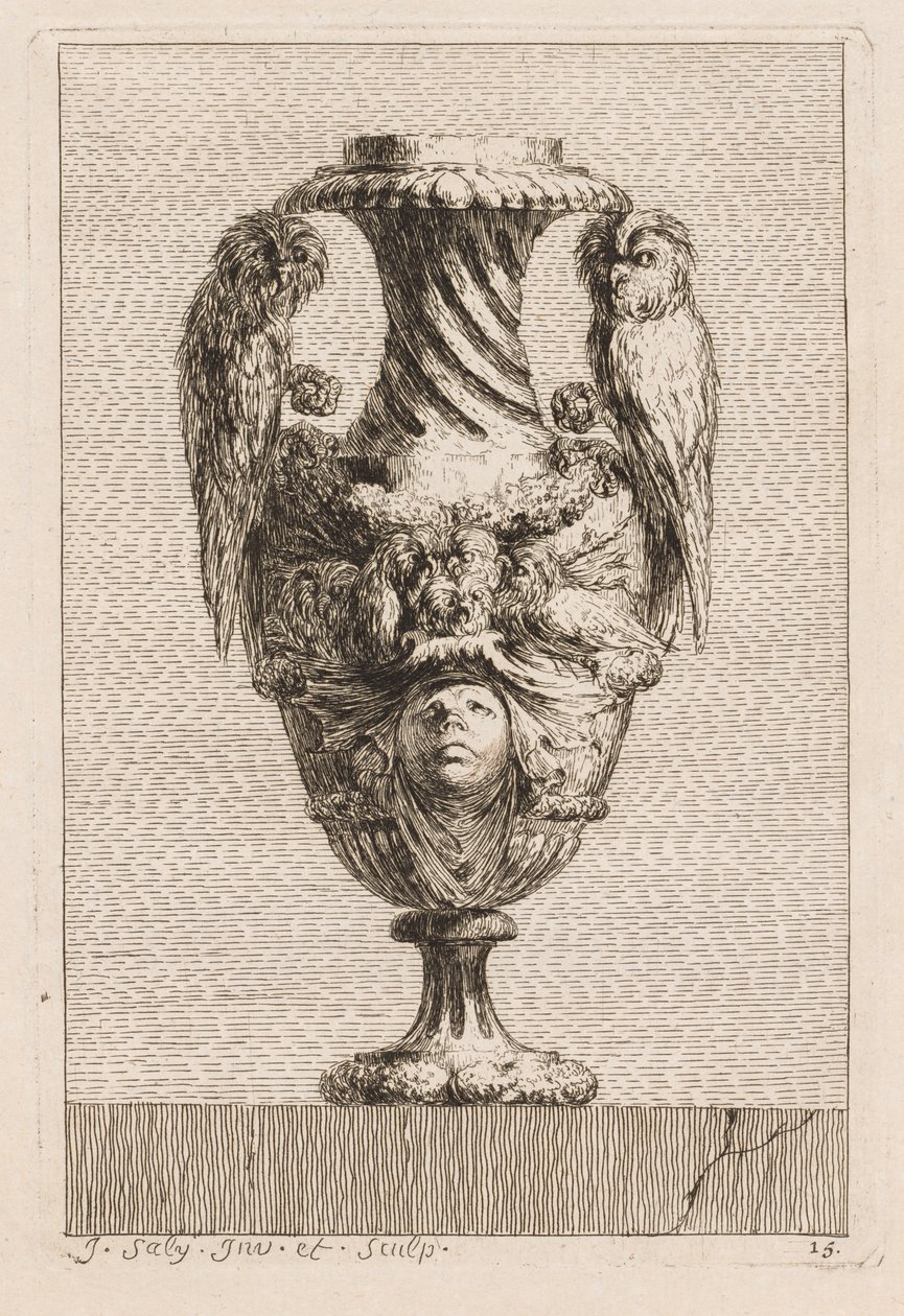 Suite van Vazen: Plaat 15, 1746 door Jacques Francois Joseph Saly