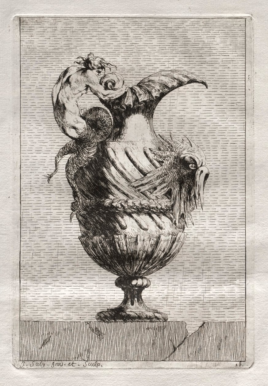 Suite van Vazen: Plaat 16, 1746 door Jacques Francois Joseph Saly