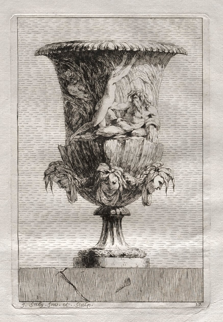 Suite van Vazen: Plaat 17, 1746 door Jacques Francois Joseph Saly