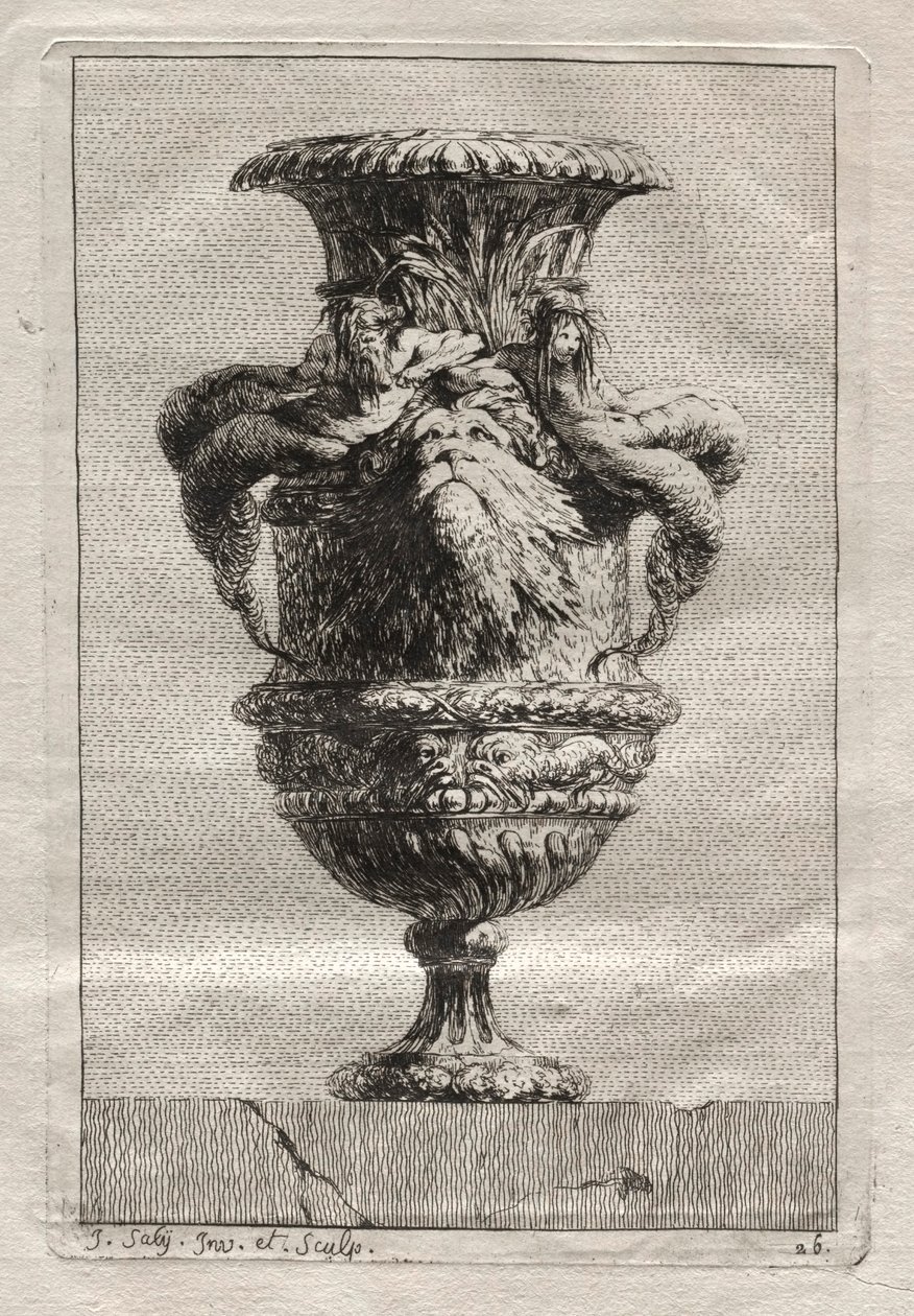 Suite van Vazen: Plaat 26, 1746 door Jacques Francois Joseph Saly