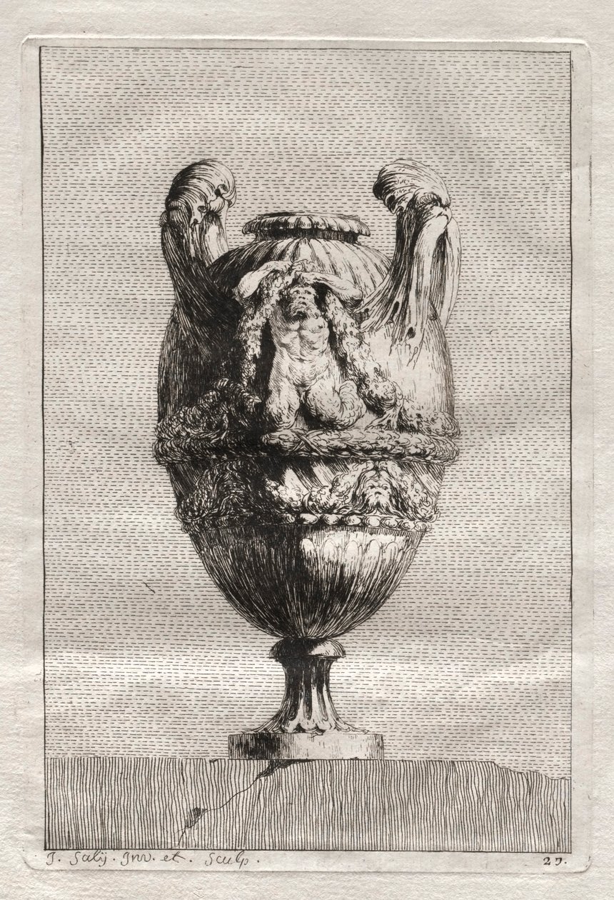 Suite van Vazen: Plaat 27, 1746 door Jacques Francois Joseph Saly