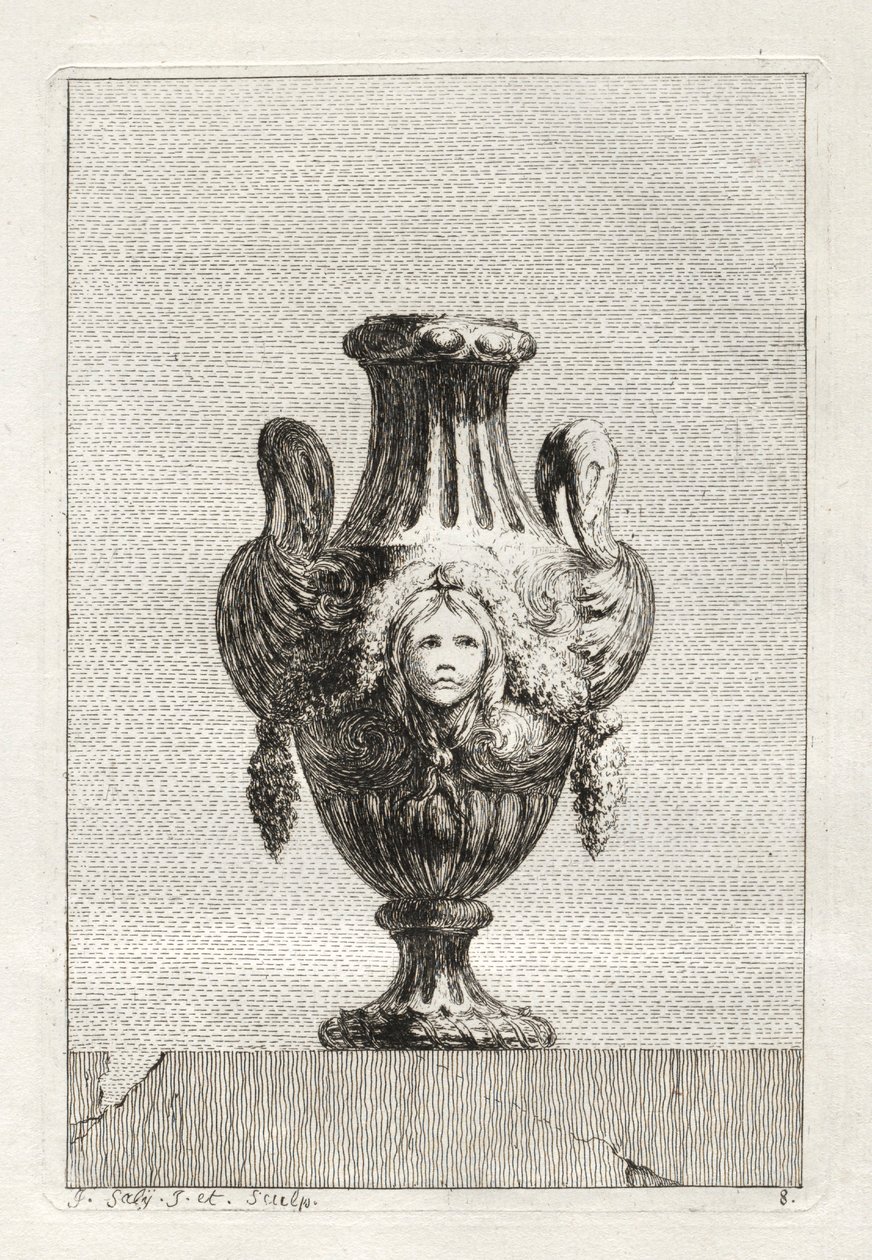 Suite van Vazen: Plaat 8, 1746 door Jacques Francois Joseph Saly