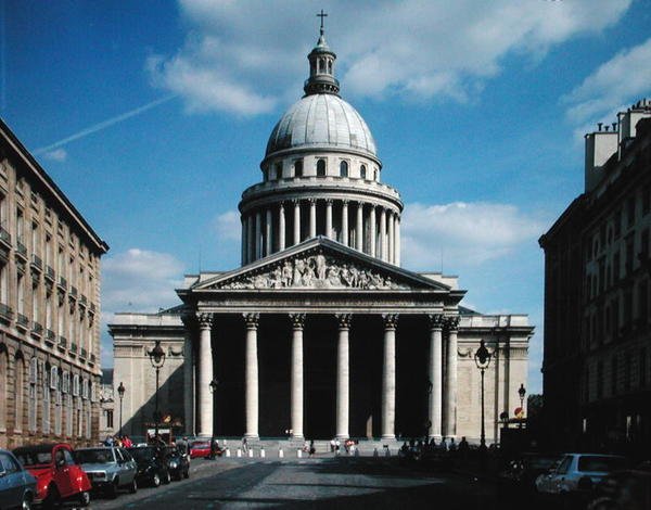 Uitzicht op de gevel, gebouwd 1757-90 door Jacques Germain Soufflot