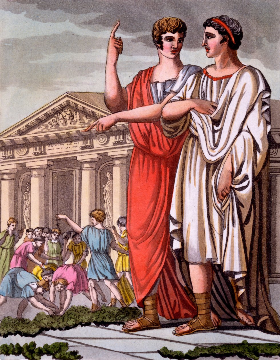 Kostuum van de Kandidaat voor Ambt in Rome, een folio uit 