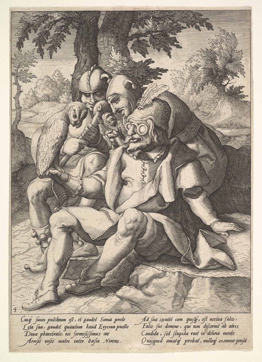 De Wijsheid van Dwazen, uit Zes Spreekwoorden door Jacques II de Gheyn