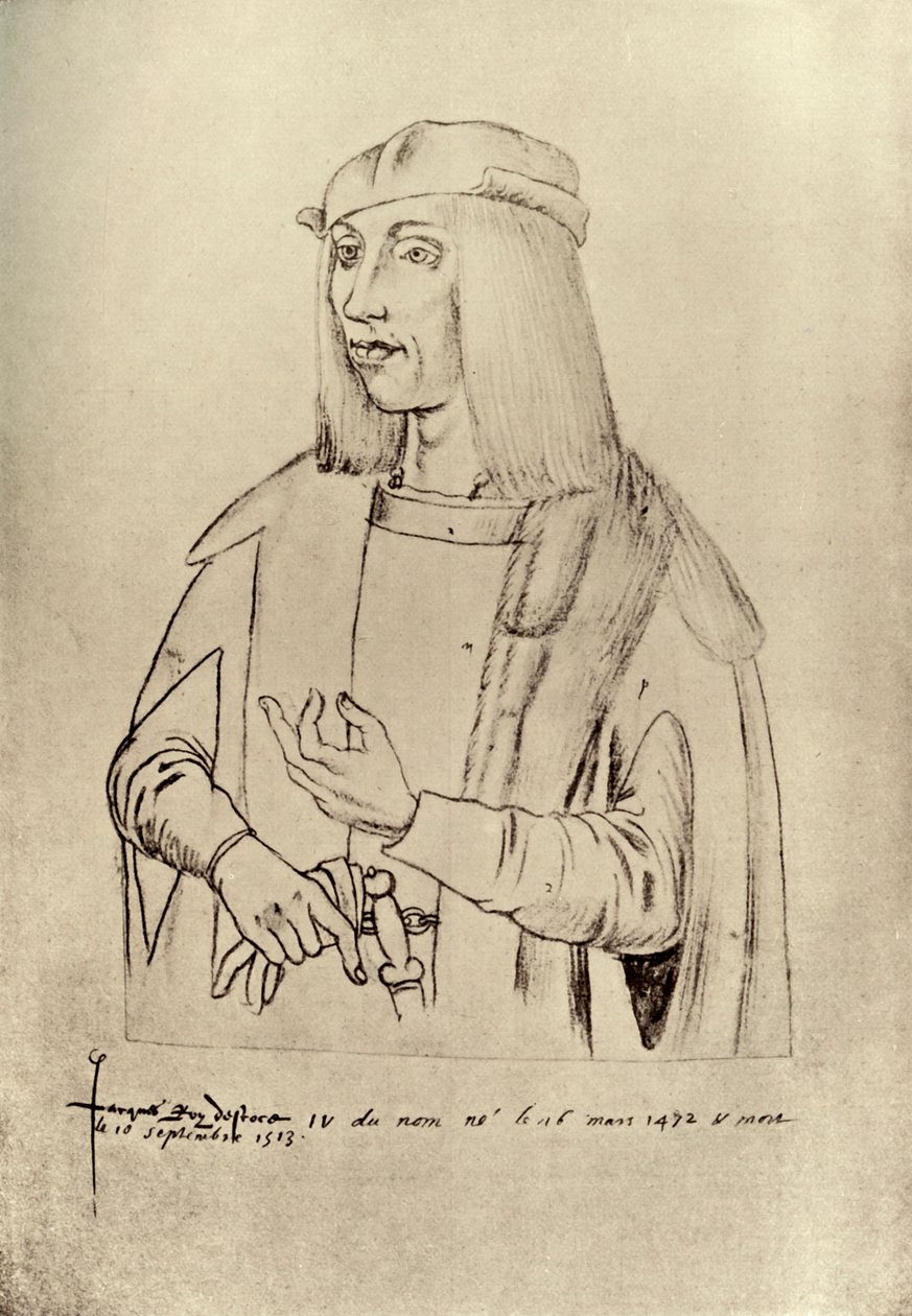 James IV, koning van Schotland, 1909 door Jacques Leboucq