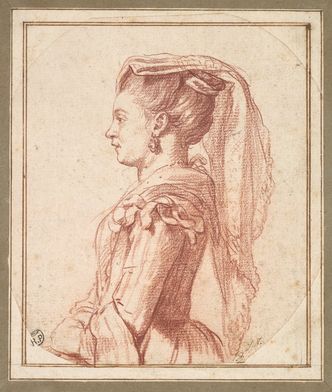 Een jonge vrouw uit Frascati door Jacques Louis David