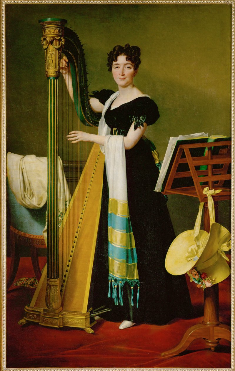 Juliette de Villeneuve, niece of Queen Julie, wife of Joseph Bonaparte … door Jacques Louis David