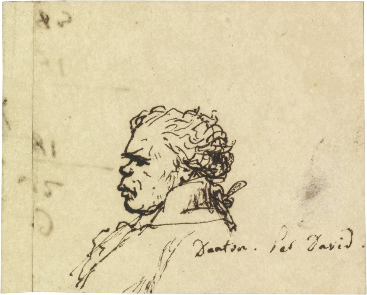 Portret van Georges Jacques Danton 1759-1794 door Jacques Louis David