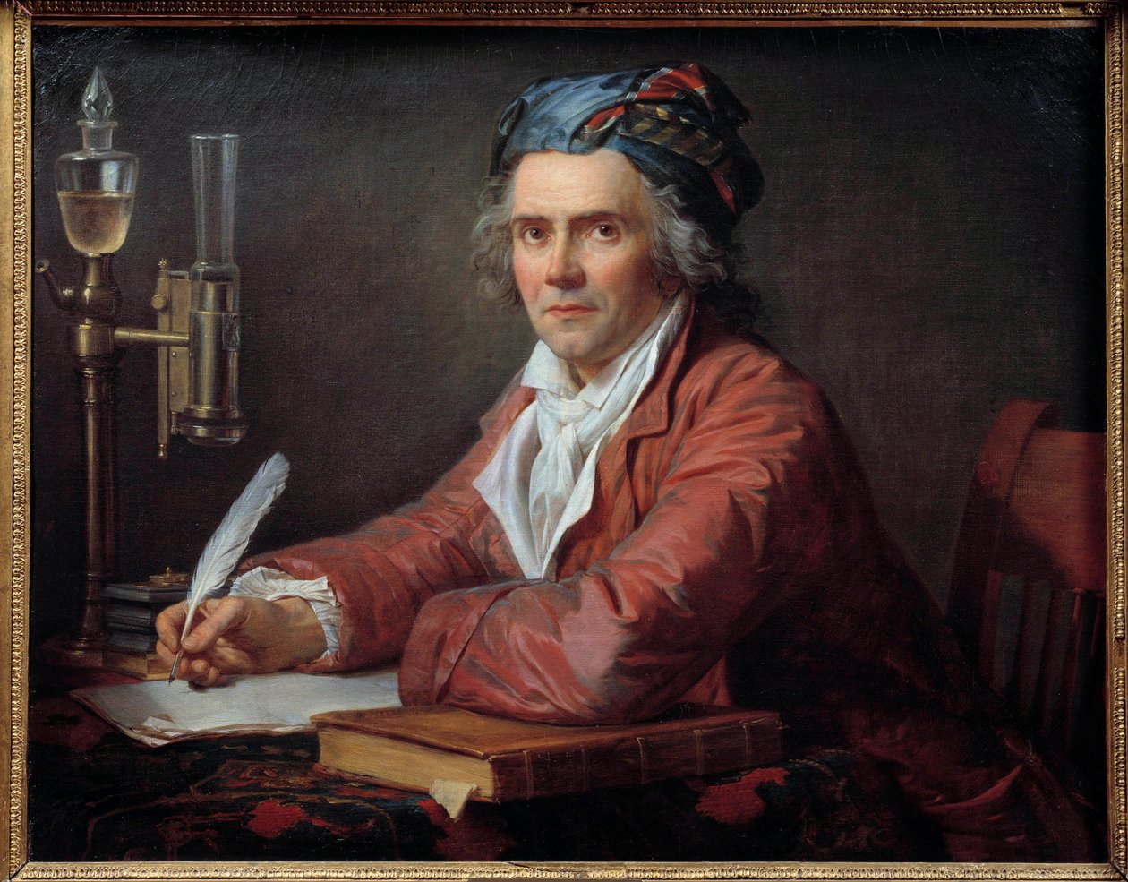 Portret van dokter Alphonse Leroy door Jacques Louis David