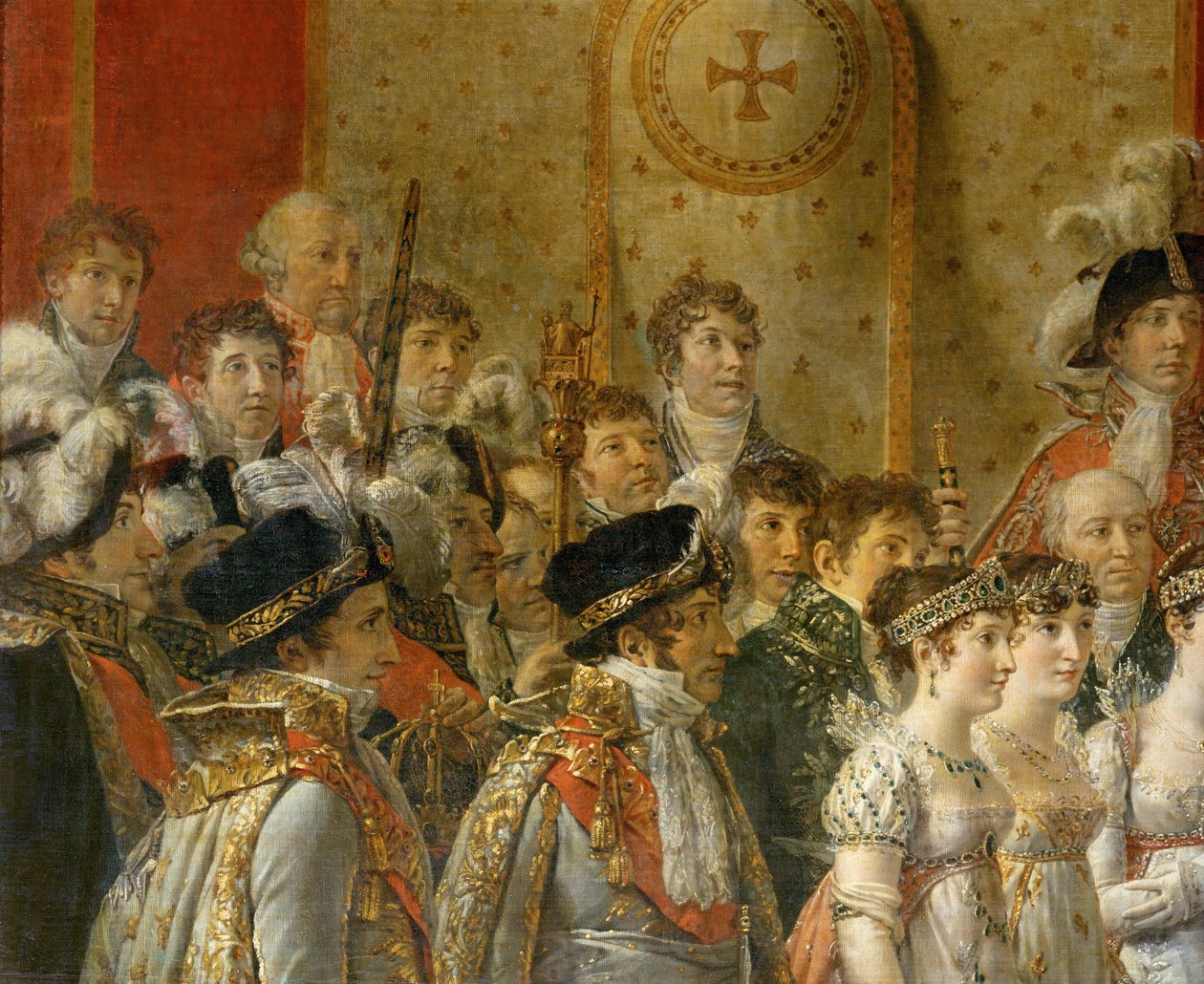 De kroning van Napoleon in de Notre-Dame ... door Jacques Louis David