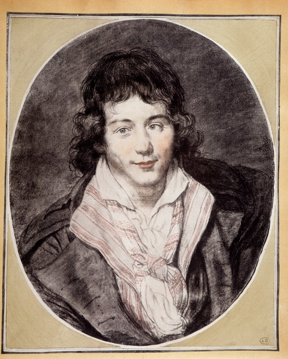 Zelfportret, door Jacques-Louis David door Jacques Louis David