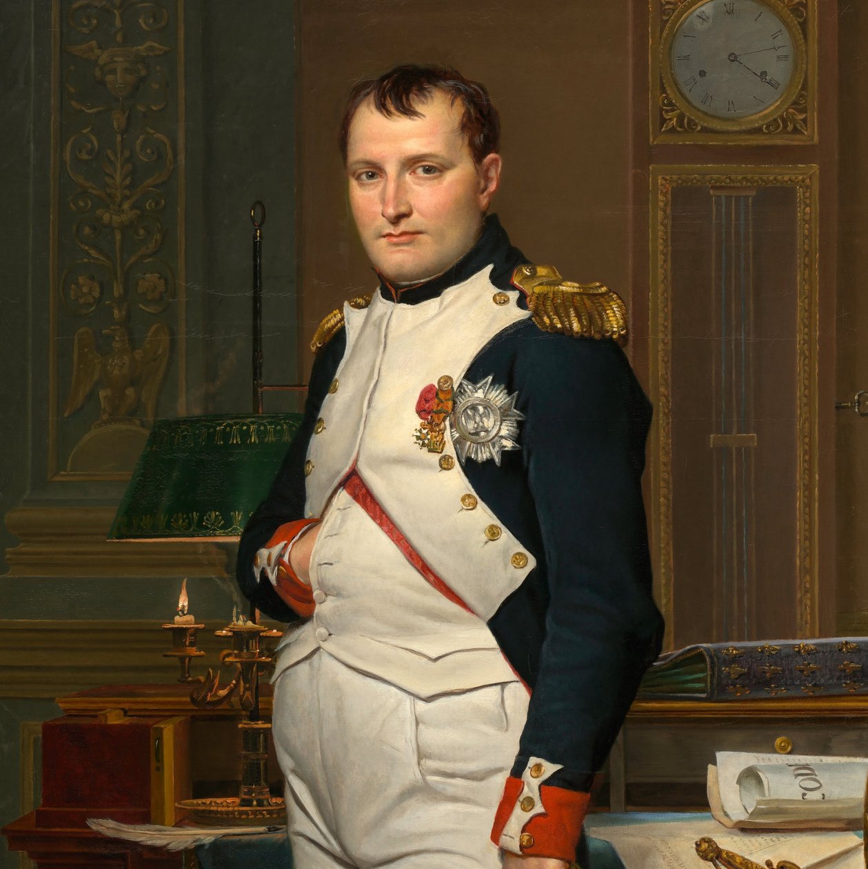 Keizer Napoleon in zijn studeerkamer in de Tuilerieën

"

" door Jacques Louis David