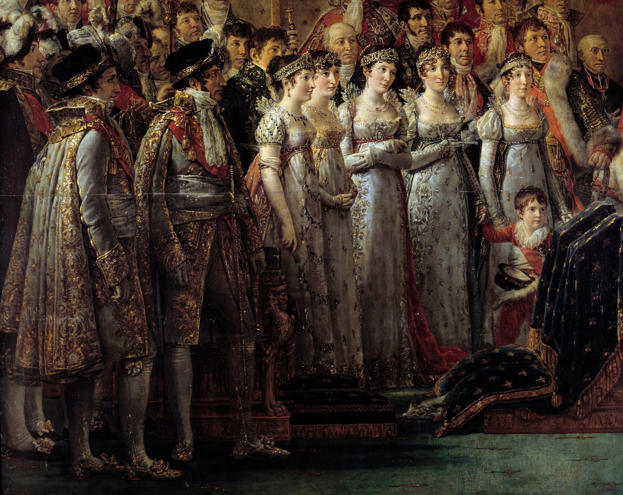 Het ritueel van Napoleon (detail) door Jacques Louis David