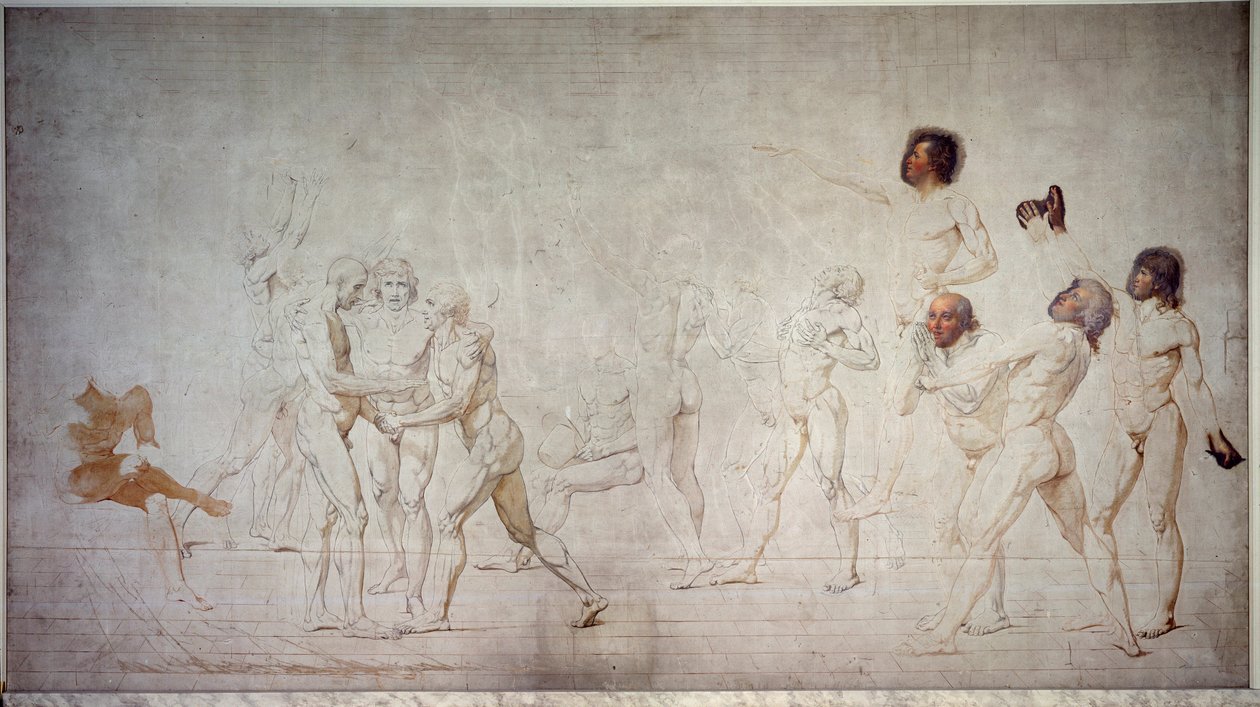 De eed van het palmspel (20 juni) door Jacques Louis David