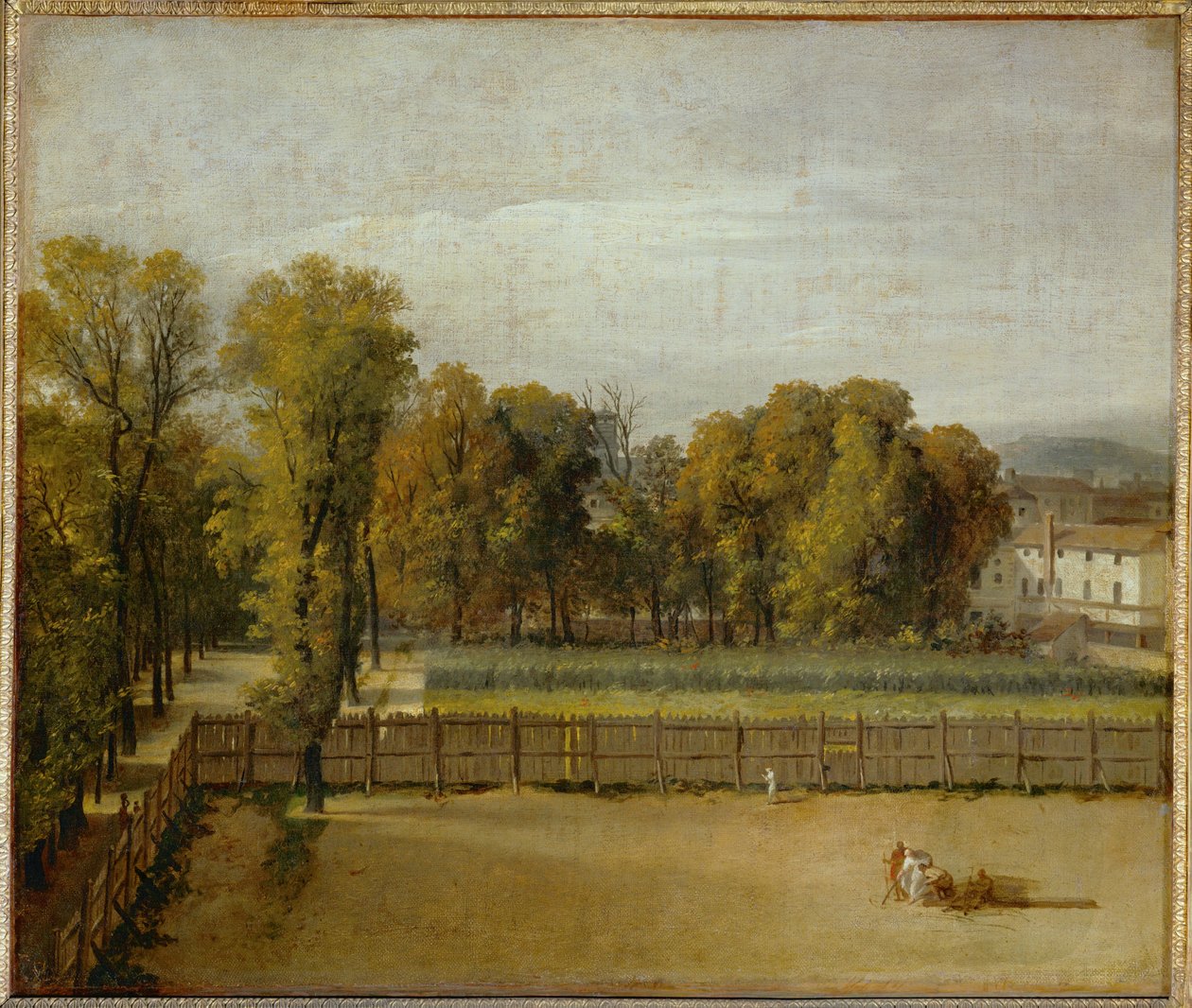 Uitzicht op de Jardin du Luxembourg in Parijs ... door Jacques Louis David