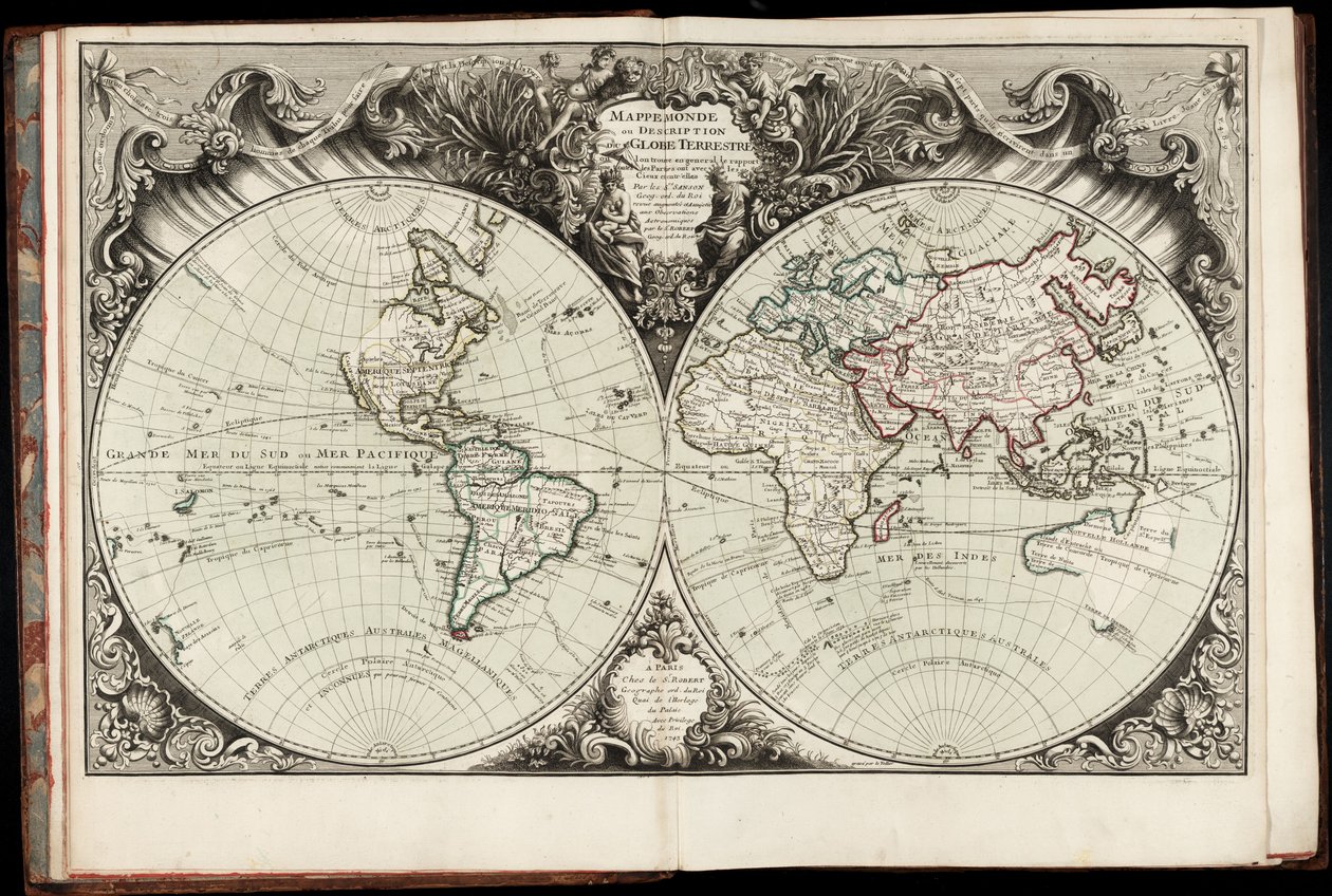 Kaarten en plattegronden van Amerika. LOC 2003623376-19 door Jacques Nicolas Bellin