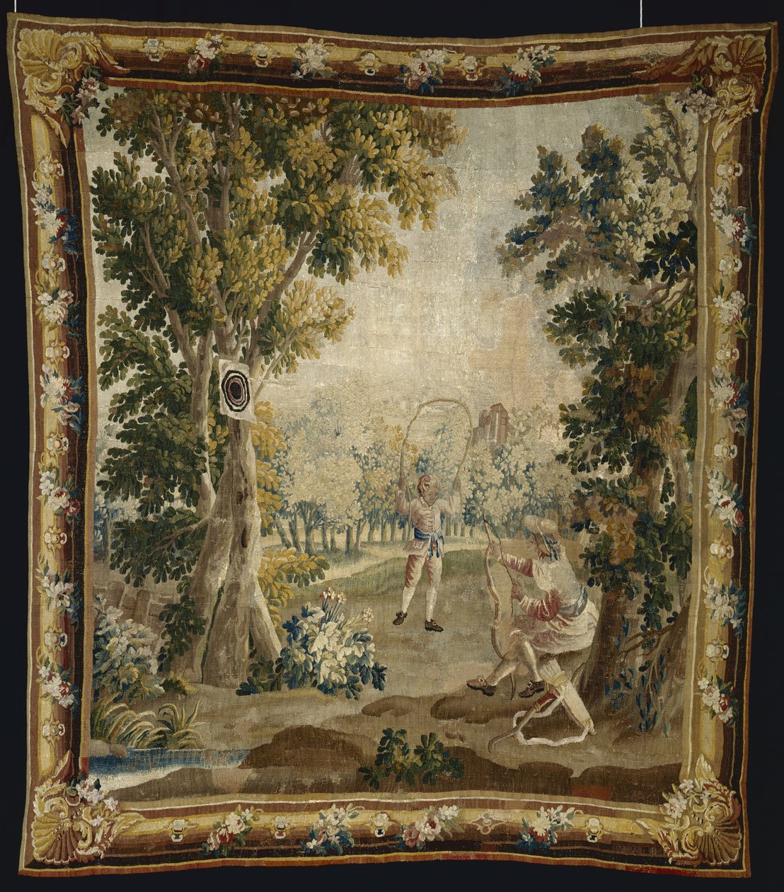 Boogschieten, uit Amusements Champêtres door Jacques Nicolas Julliard