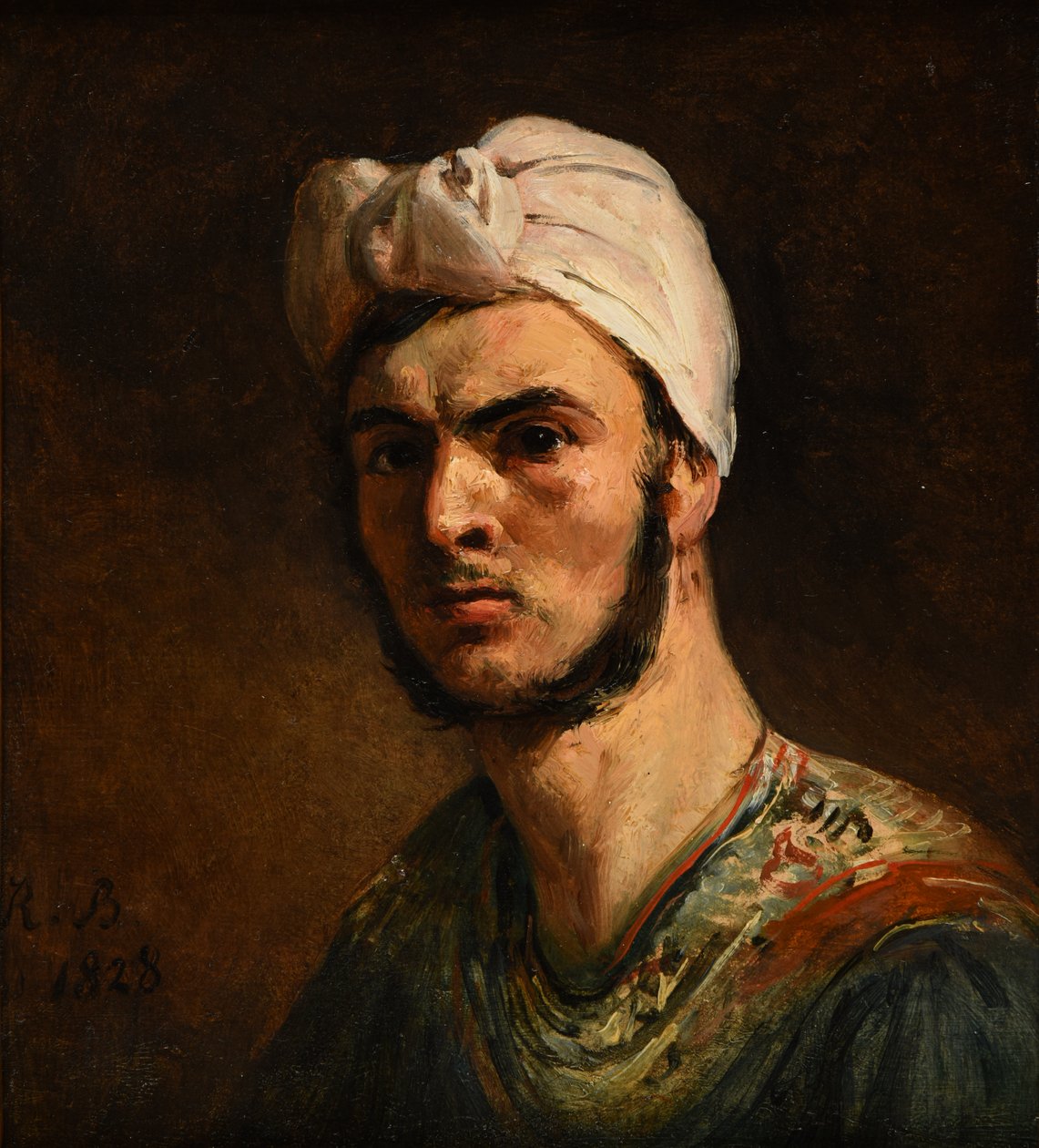 Portret van een Calabriër door Jacques Raymond Brascassat