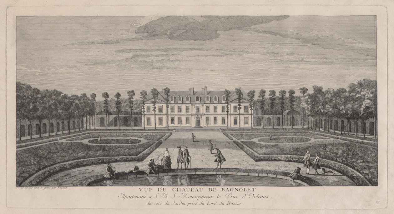 Kasteel van Bagnolet door Jacques Rigaud