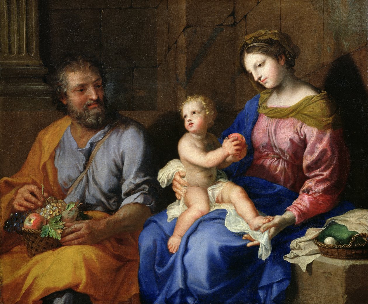 De Heilige Familie door Jacques Stella