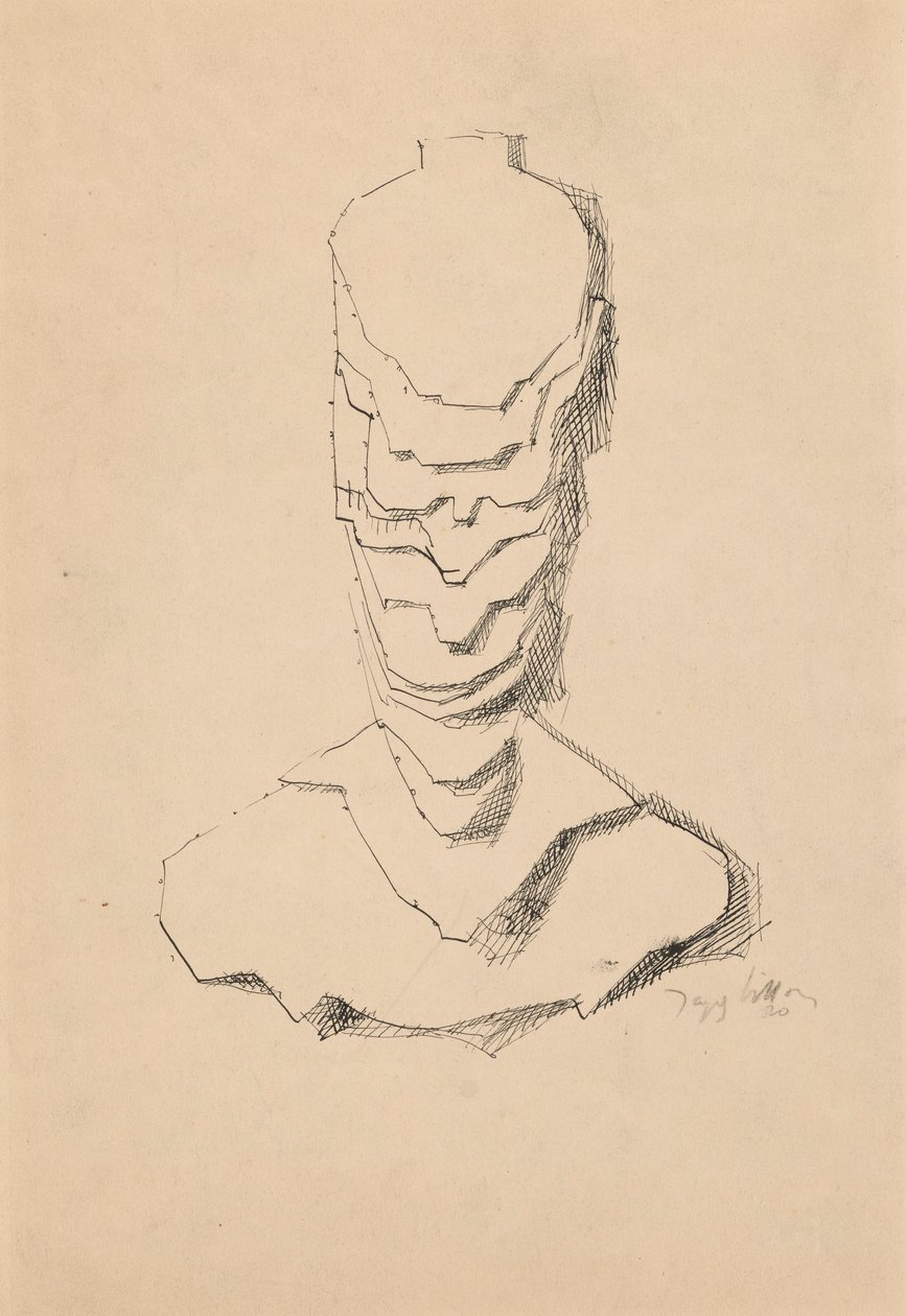 Abstracte constructie (Baudelaire) door Jacques Villon