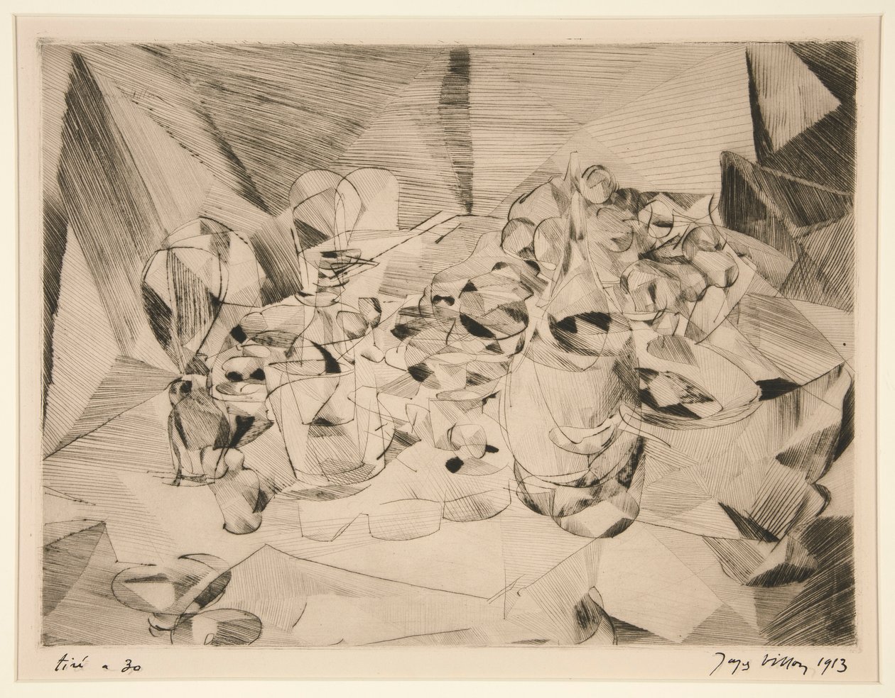 De gedekte tafel door Jacques Villon