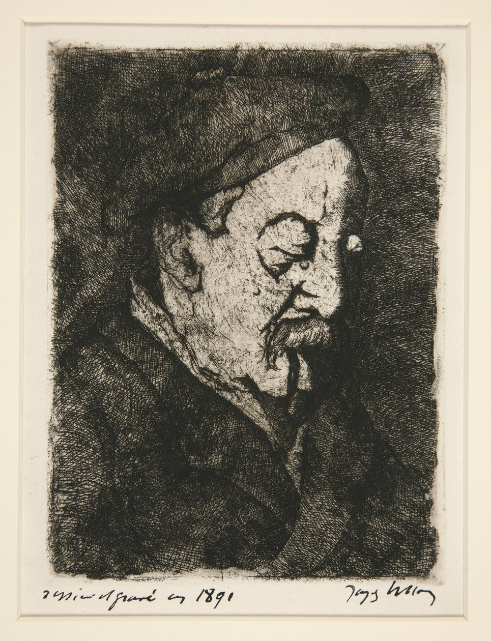 Portret van schilder-graficus Emile Nicolle door Jacques Villon