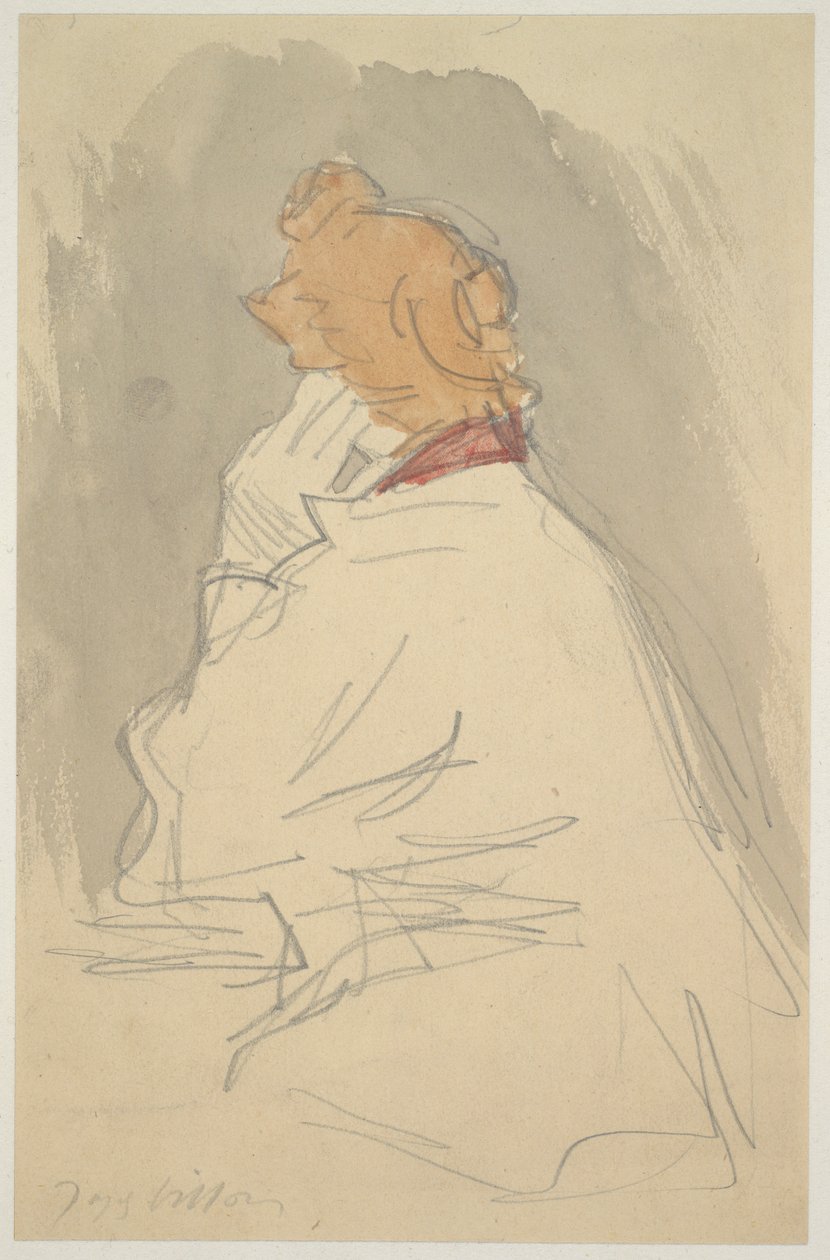 Zittende Vrouw door Jacques Villon