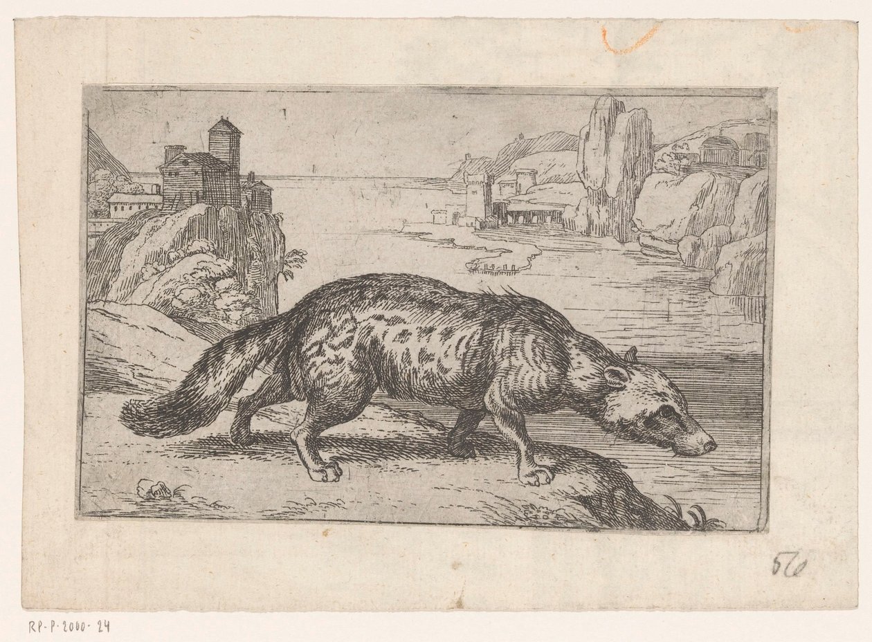 Hyena door Jacques de Fornazeris (attributed to)