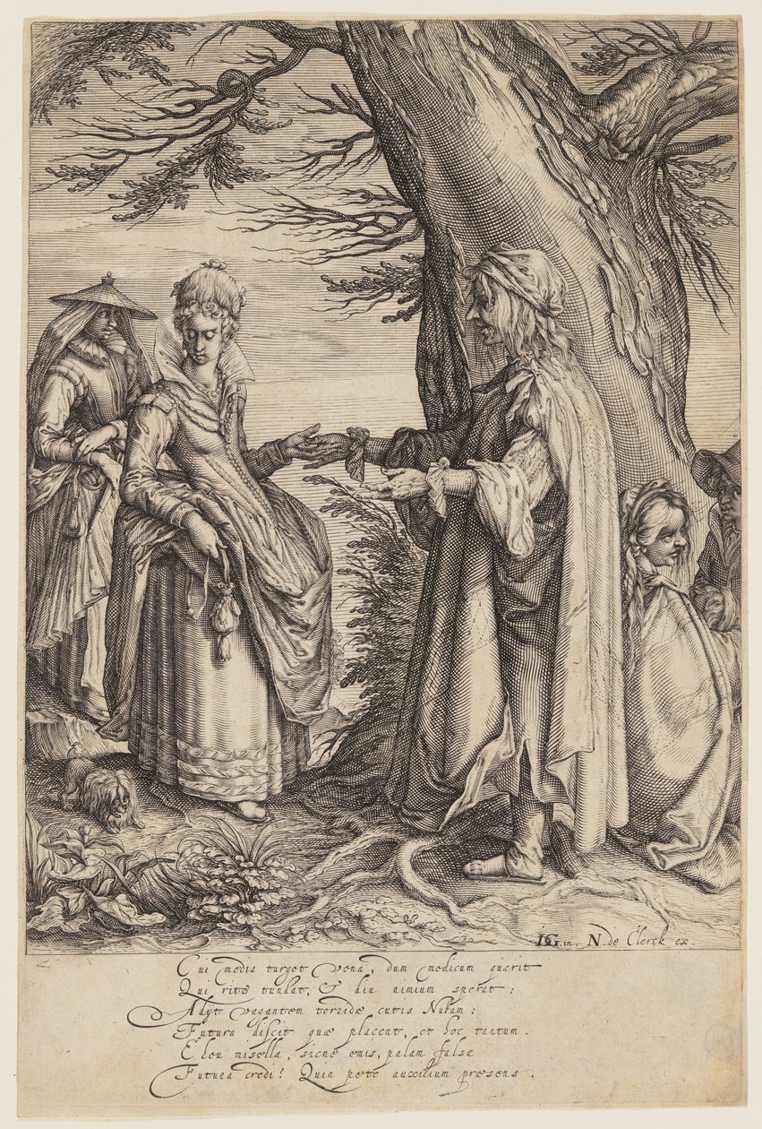 Waarzegger door Jacques de Gheyn II