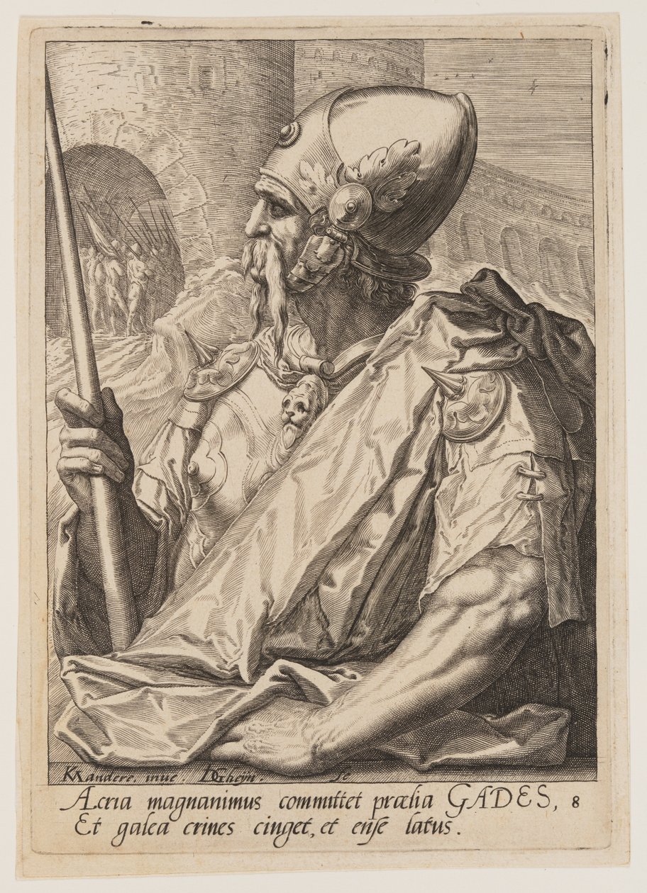 Gad, uit De twaalf zonen van Jakob door Jacques de Gheyn II