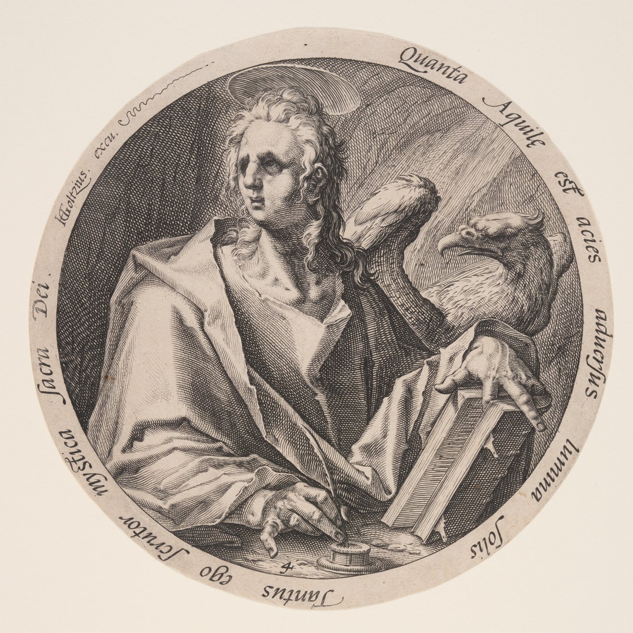 Johannes, uit De Evangelisten door Jacques de Gheyn II
